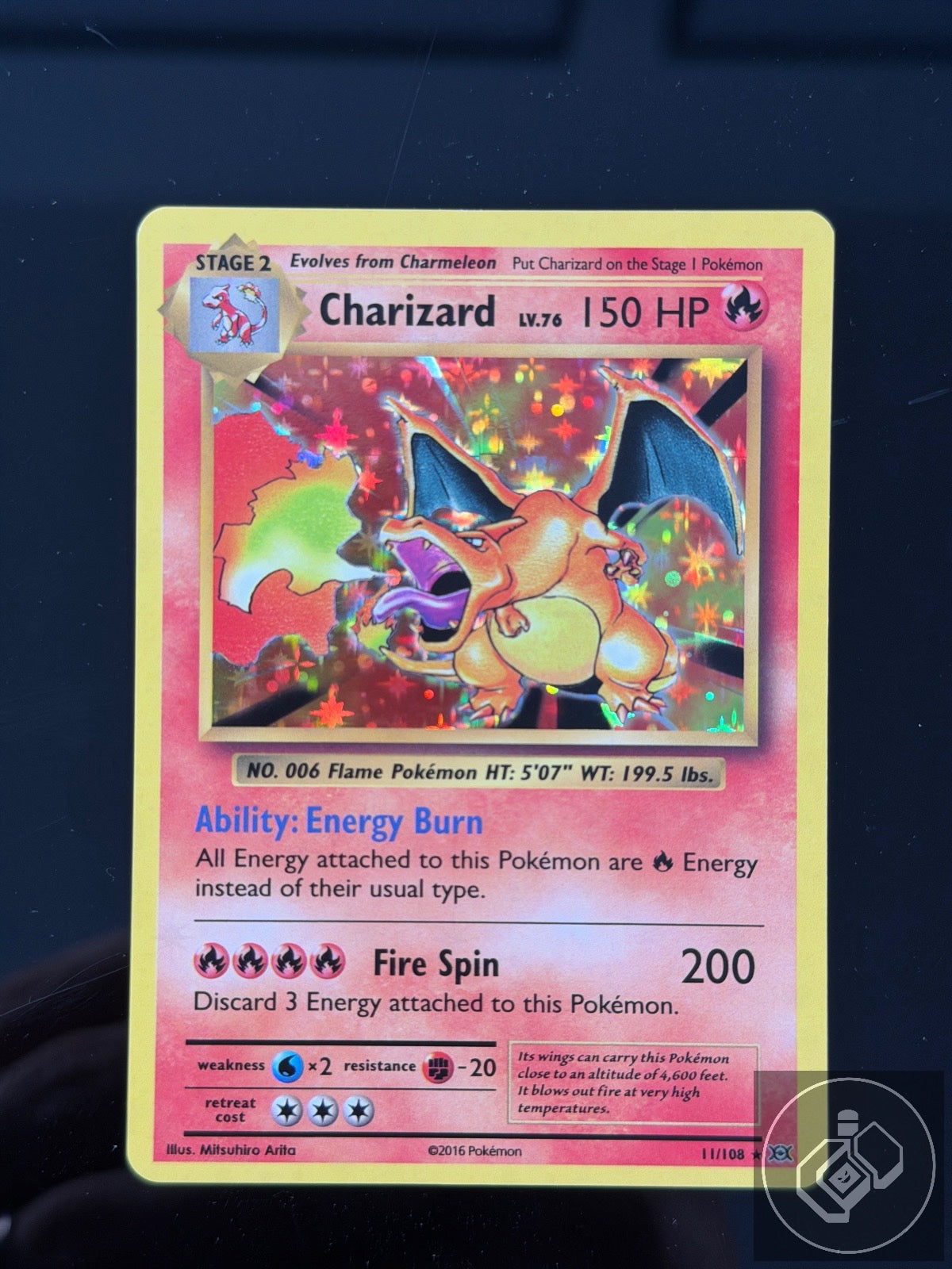 Charizard 11/108 Holo Rare Evolutions Pokemon Holo