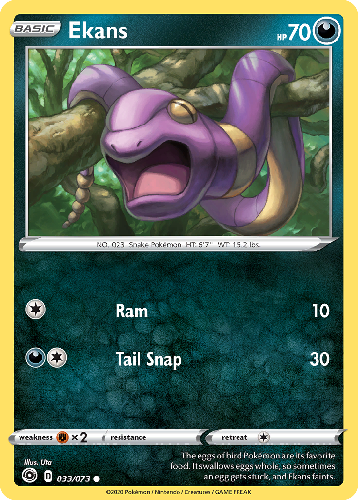 Ekans 033/073 Common Champion's Path Pokemon