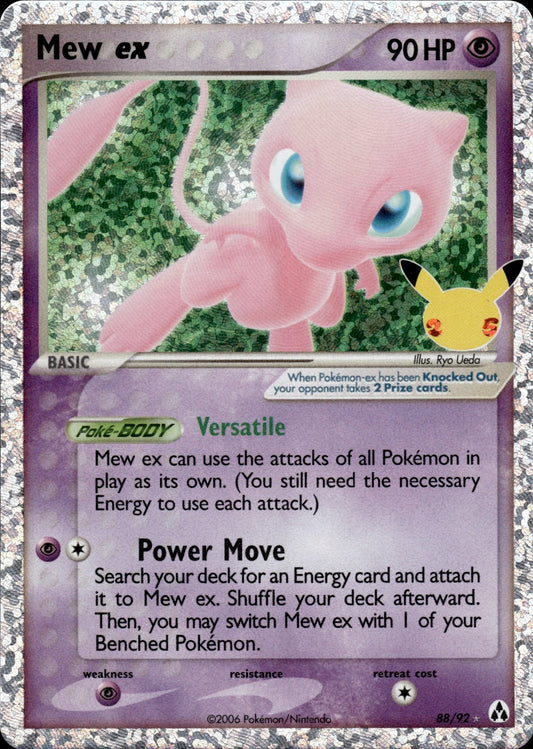 Mew ex 88/92 Classic Collection Celebrations: Classic Collection Pokemon