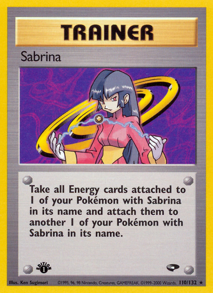 Sabrina 110/132 Rare Gym Challenge Pokemon