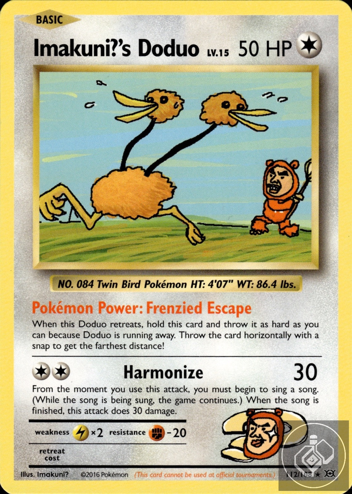 Imakuni?'s Doduo 112/108 Secret Rare Evolutions Pokemon