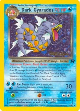 Dark Gyarados (Prerelease) 08/82 Holo Promo WoTC Promo Pokemon