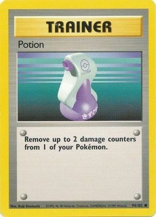 Potion 94/102 Common Base Set Unlimited Pokemon