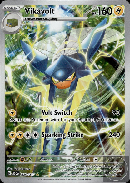 Vikavolt 230/217 Illustration Rare Ascended Heroes Pokemon