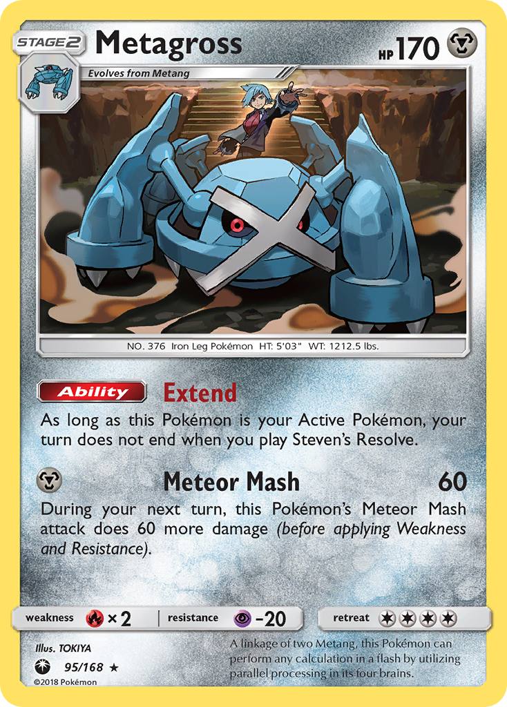 Metagross 95/168 Holo Rare Celestial Storm Pokemon