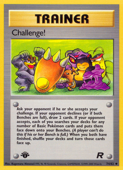 Challenge! 74/82 Uncommon Team Rocket Pokemon 1st Edition