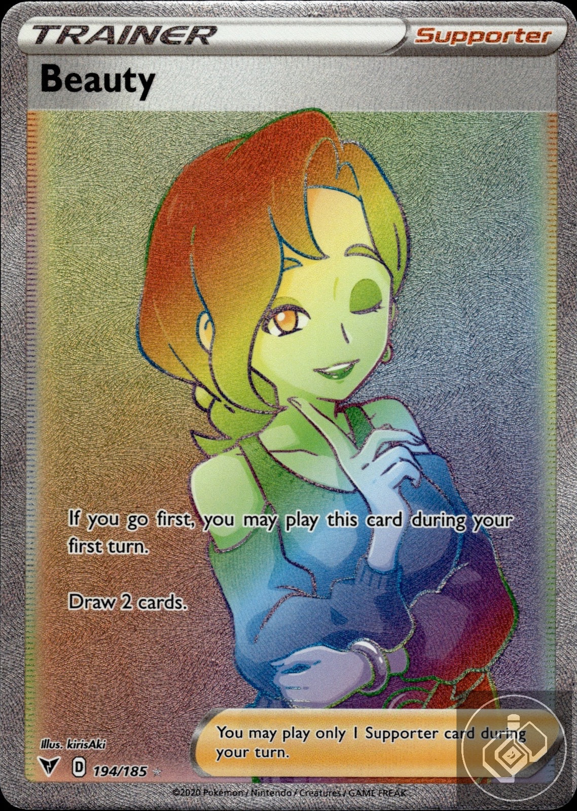 Beauty 194/185 Rainbow Rare Vivid Voltage Pokemon
