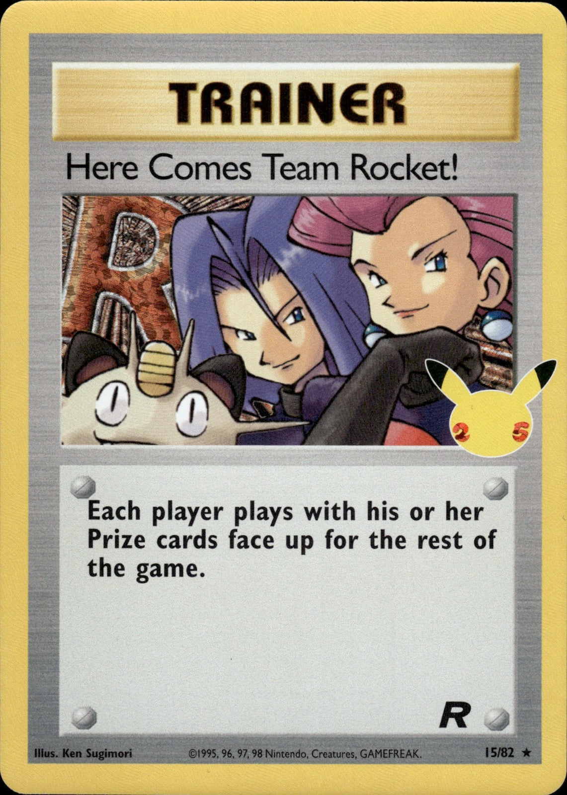 Here Comes Team Rocket! 15/82 Holo Celebrations: Classic Collection Pokemon