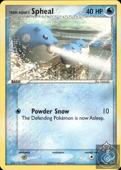 Team Aqua's Spheal 56/95 Common Team Magma vs Team Aqua Pokemon