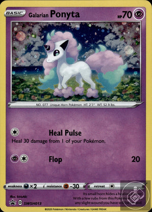 Galarian Ponyta SWSH013 Holo Promo Sword & Shield Promo Pokemon Holo