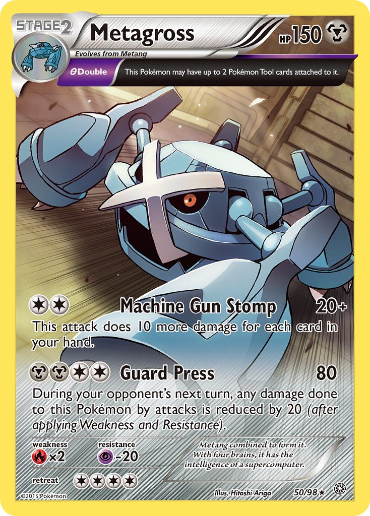 Metagross 50/98 Rare Ancient Origins Pokemon