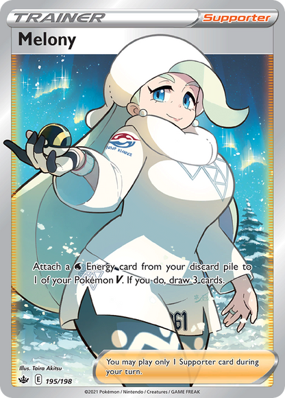 Melony 195/198 Ultra Rare Chilling Reign Pokemon