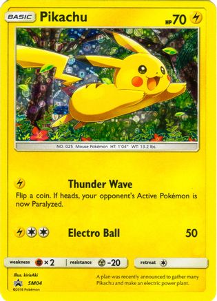 Pikachu (General Mills) SM04 Holo Promo Miscellaneous Cards & Products Pokemon