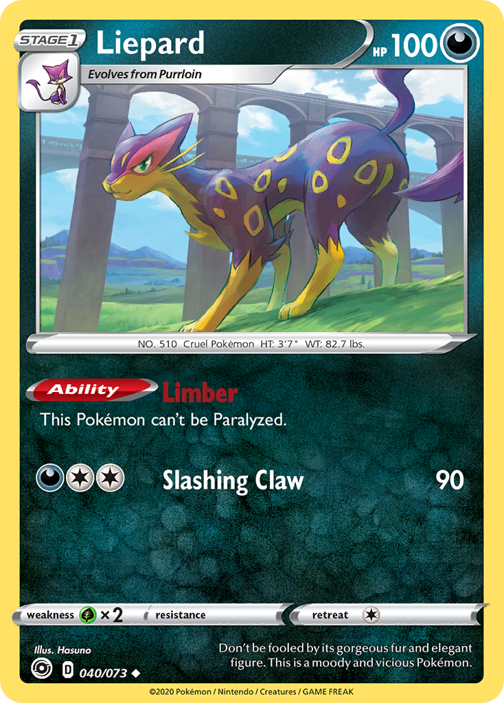 Liepard 040/073 Uncommon Champion's Path Pokemon