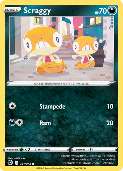 Scraggy 041/073 Common Champion's Path Pokemon