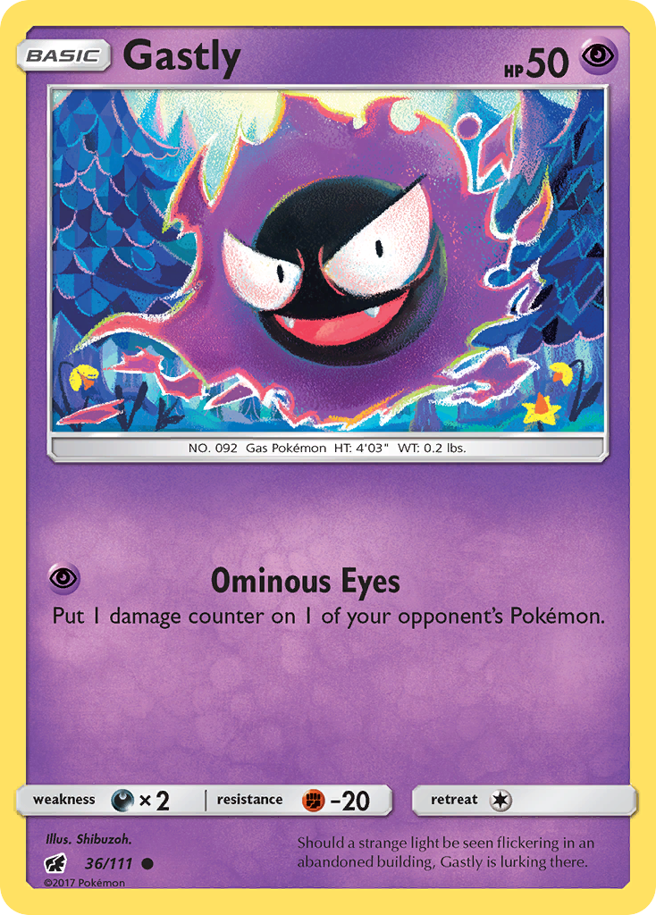 Gastly 36/111 Common Crimson Invasion Pokemon