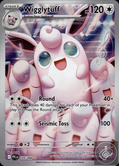 Wigglytuff 105/094 Illustration Rare Phantasmal Flames Pokemon