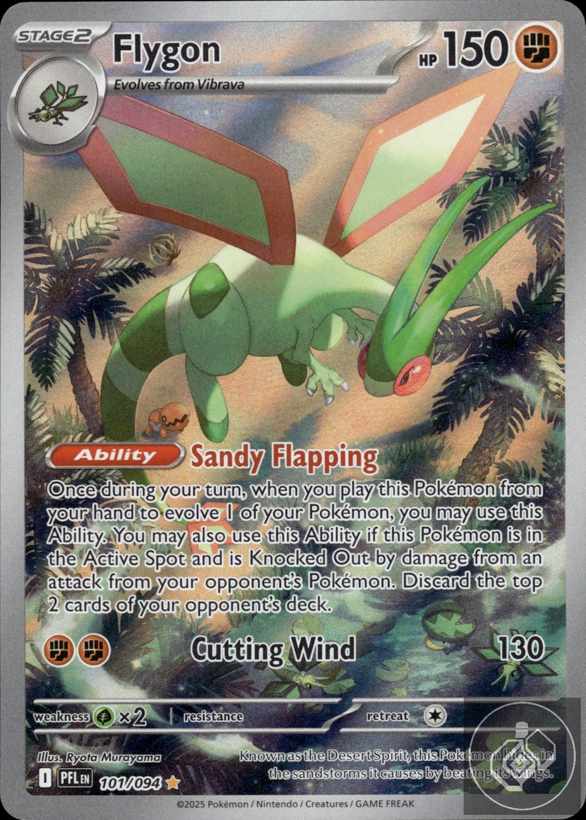 Flygon 101/094 Illustration Rare Phantasmal Flames Pokemon