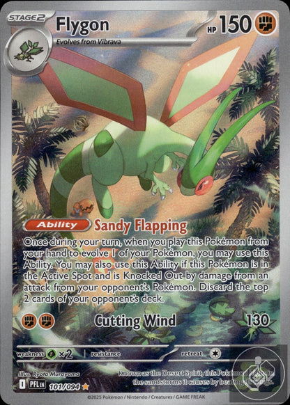 Flygon 101/094 Illustration Rare Phantasmal Flames Pokemon