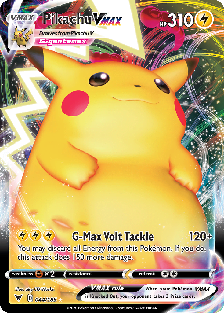 Pikachu VMAX 044/185 Full Art Ultra Rare Vivid Voltage Pokemon