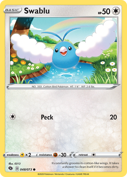 Swablu 048/073 Common Champion's Path Pokemon