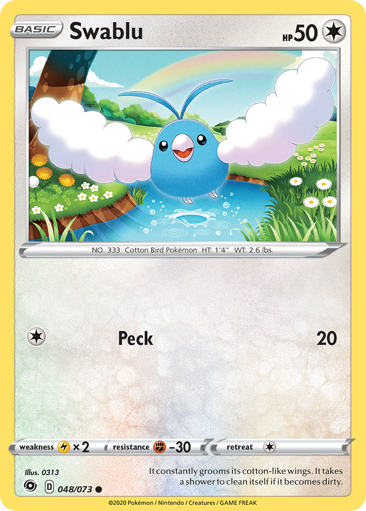 Swablu 048/073 Common Champion's Path Pokemon