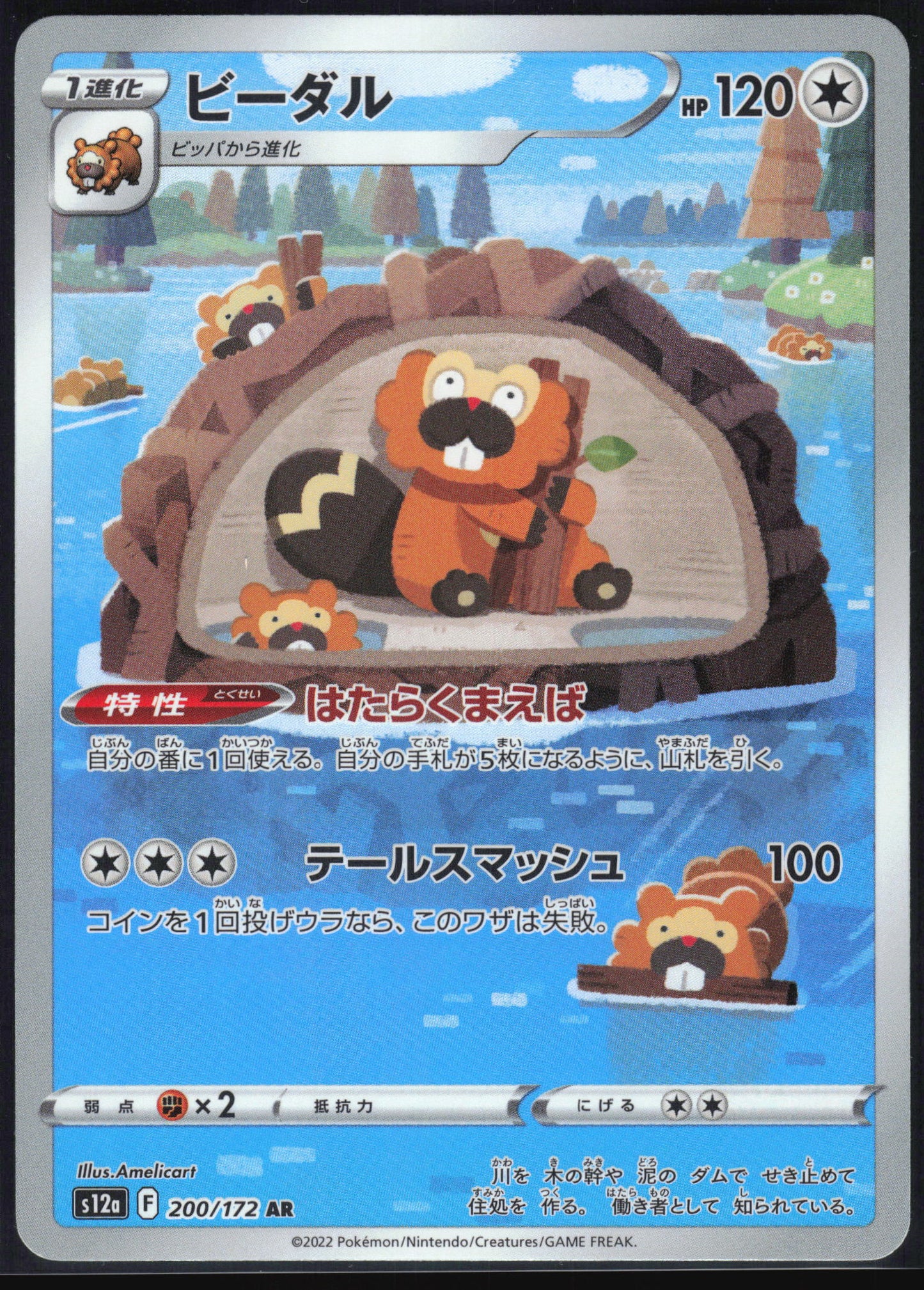 Bibarel 200/172 Art Rare VSTAR Universe Pokemon Japanese