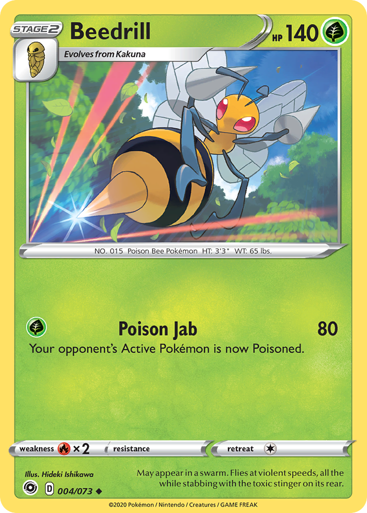 Beedrill 004/073 Uncommon Champion's Path Pokemon