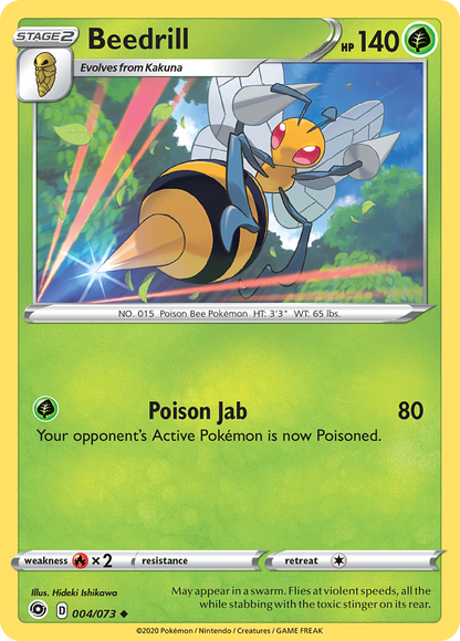 Beedrill 004/073 Uncommon Champion's Path Pokemon