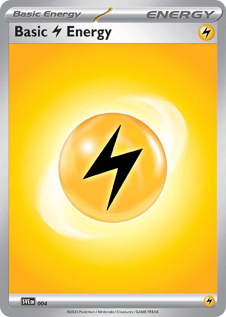 Basic Lightning Energy 004 Common Scarlet & Violet Energies Pokemon