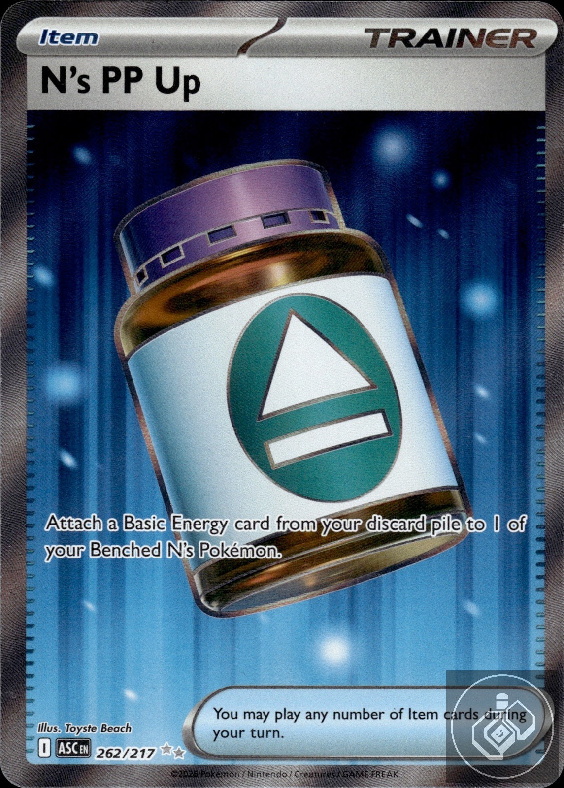 N's PP Up 262/217 Ultra Rare Ascended Heroes Pokemon