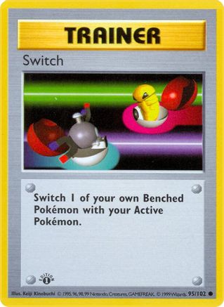 Switch 95/102 Common Base Set Shadowless Pokemon 1st Edition
