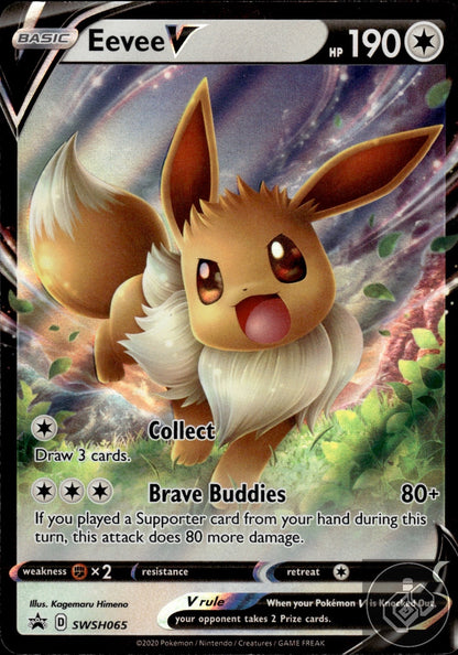 Eevee V SWSH065 Holo Promo Sword & Shield Promo Pokemon