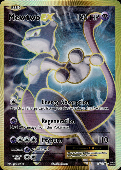Mewtwo EX 103/108 Ultra Rare Evolutions Pokemon