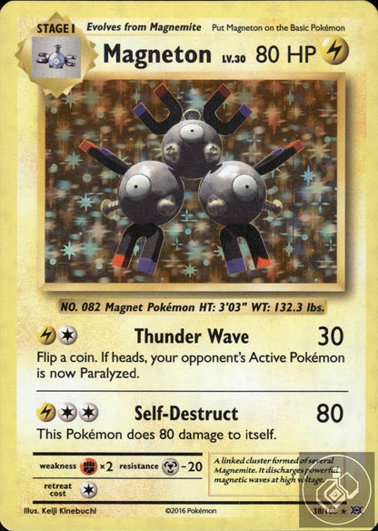 Magneton 38/108 Holo Rare Evolutions Pokemon Holo