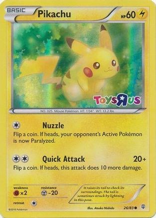 Pikachu 026/083 Holo Promo Miscellaneous Cards & Products Pokemon
