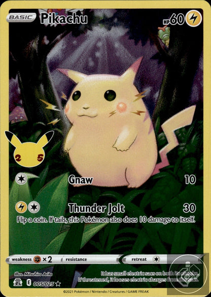 Pikachu 005/025 Holo Rare Celebrations Pokemon