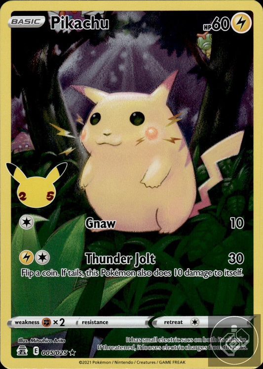 Pikachu 005/025 Holo Rare Celebrations Pokemon