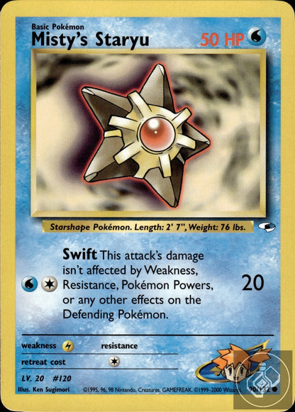Misty's Staryu 90/132 Common Gym Heroes Pokemon Unlimited