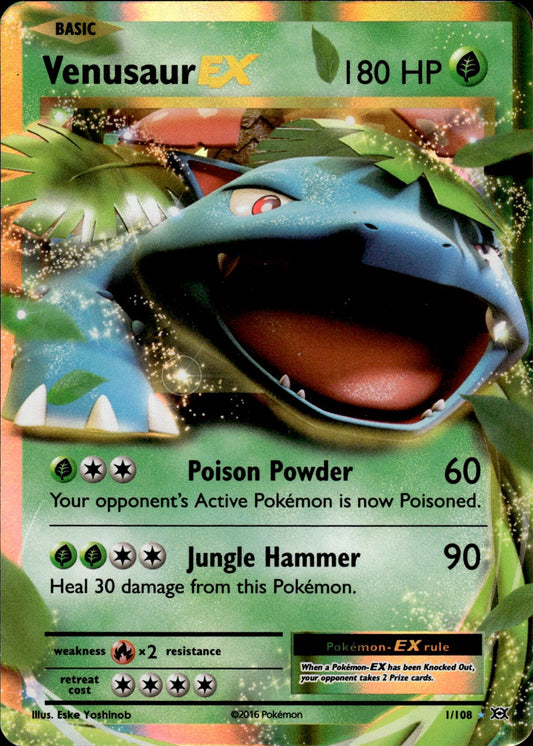Venusaur EX 1/108 Holo EX Rare Evolutions Pokemon