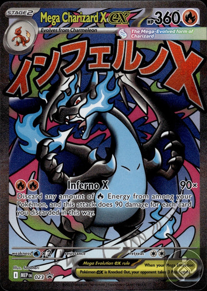 Mega Charizard X ex 023 Holo Promo ME: Mega Evolution Promo Pokemon