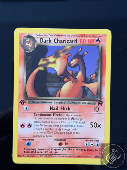 Dark Charizard 21/82 Rare Team Rocket Pokemon 1st Edition