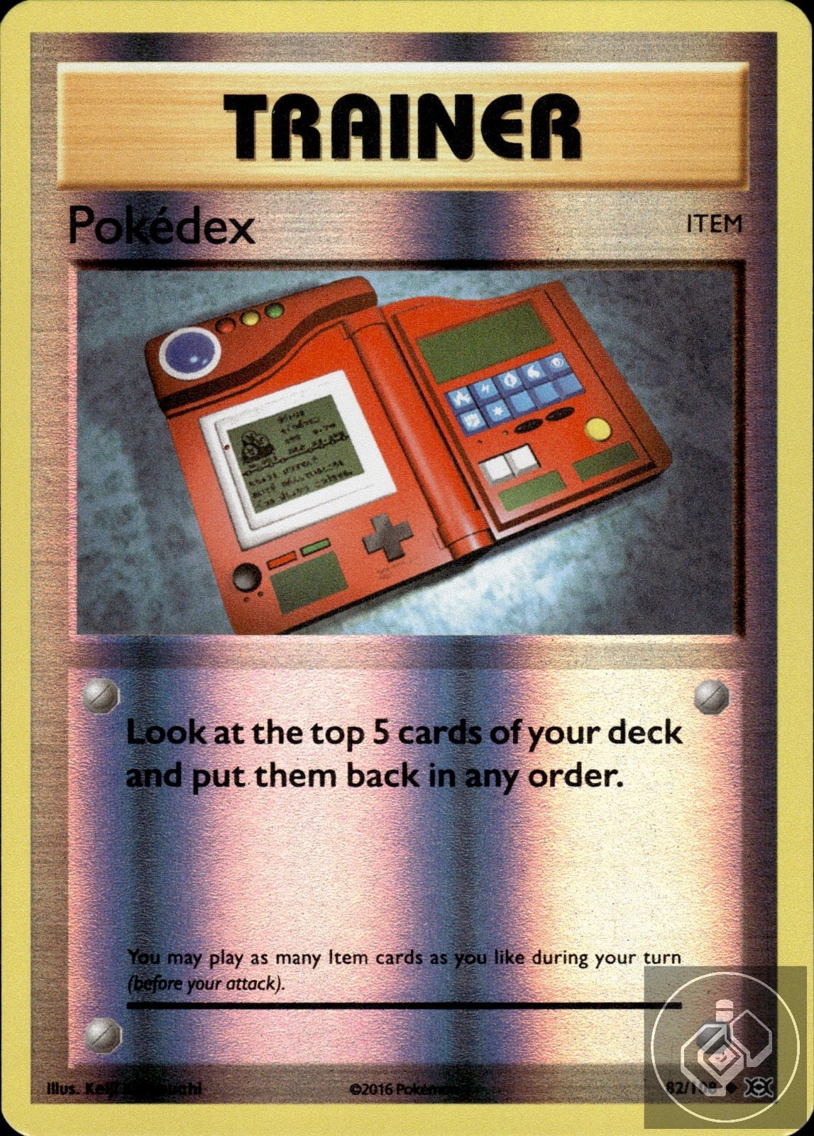 Pokedex 82/108 Uncommon Evolutions Pokemon Reverse Holo