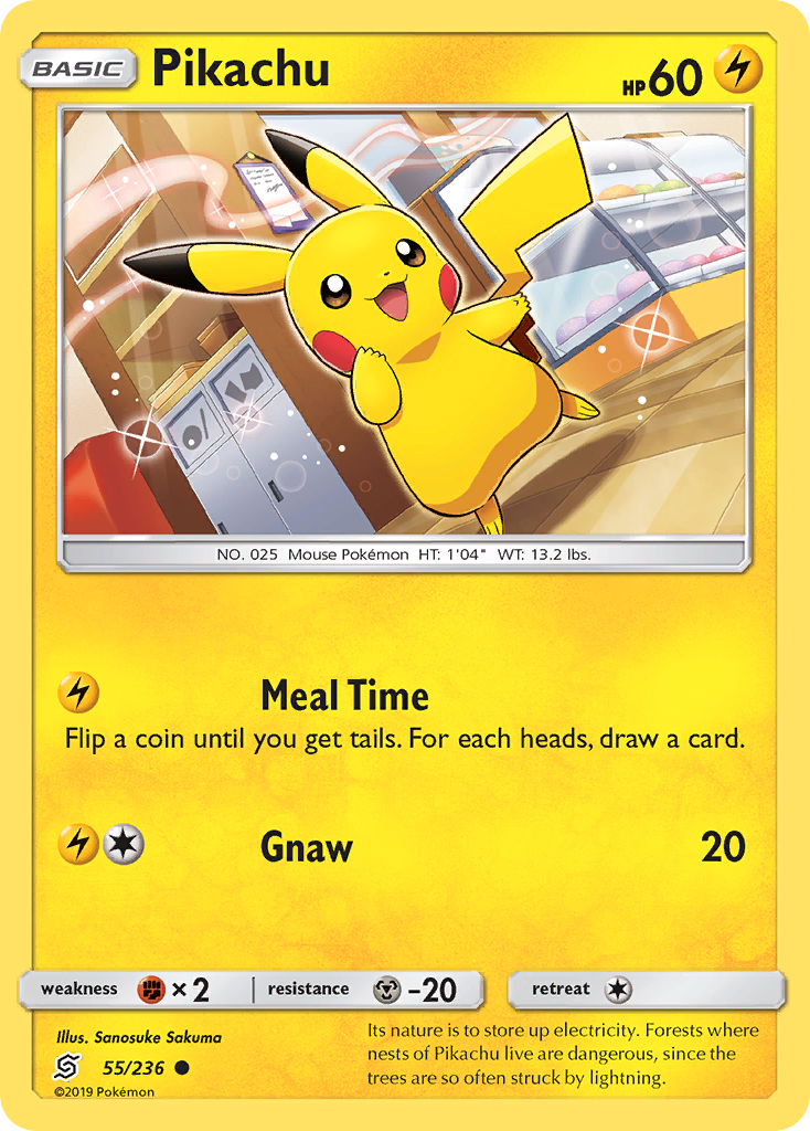 Pikachu 55/236 Common Unified Minds Pokemon