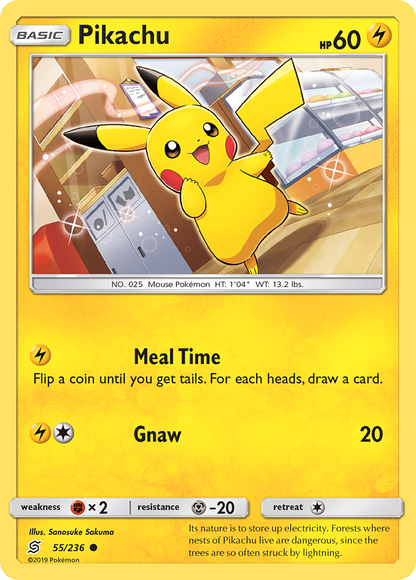 Pikachu 55/236 Common Unified Minds Pokemon