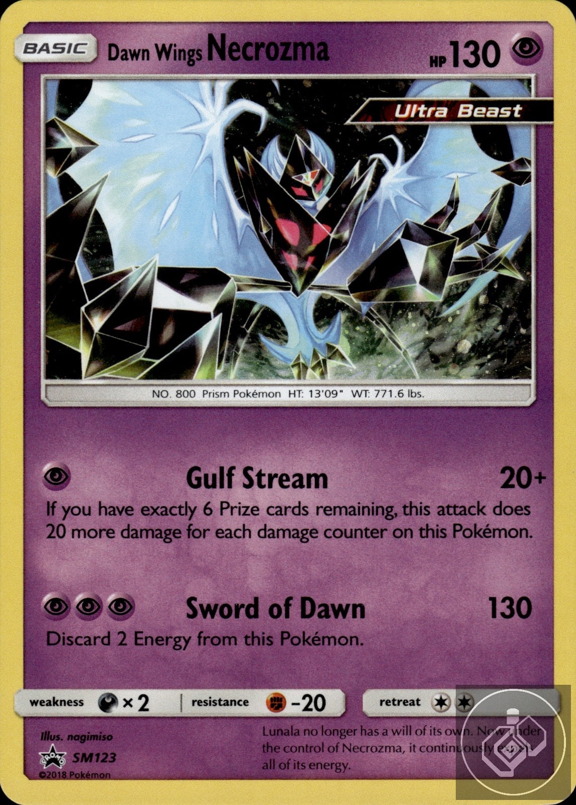 Dawn Wings Necrozma - SM123 Holo Promo Sun & Moon Promo Pokemon