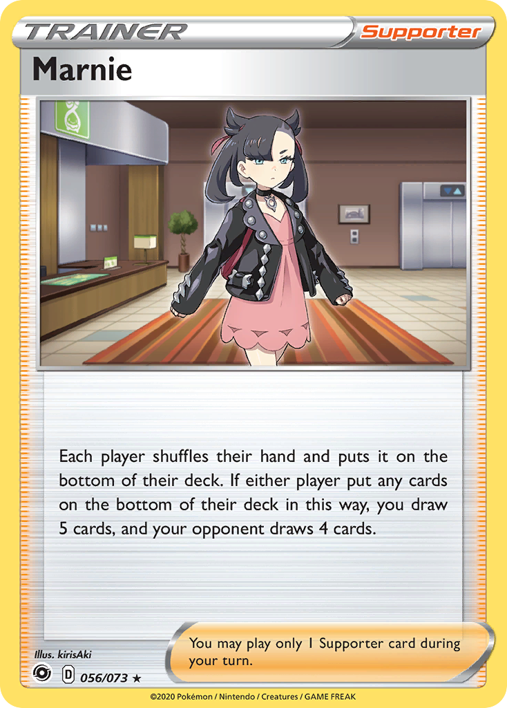 Marnie 056/073 Holo Rare Champion's Path Pokemon Holo