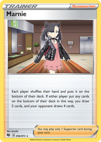 Marnie 056/073 Holo Rare Champion's Path Pokemon Holo