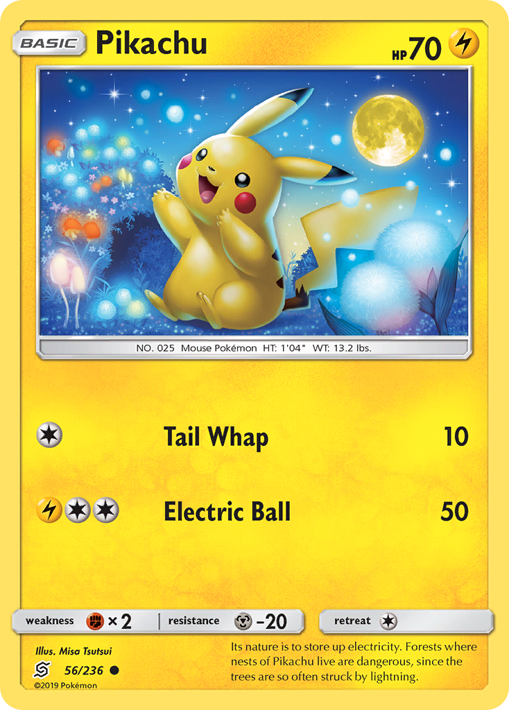 Pikachu 56/236 Common Unified Minds Pokemon