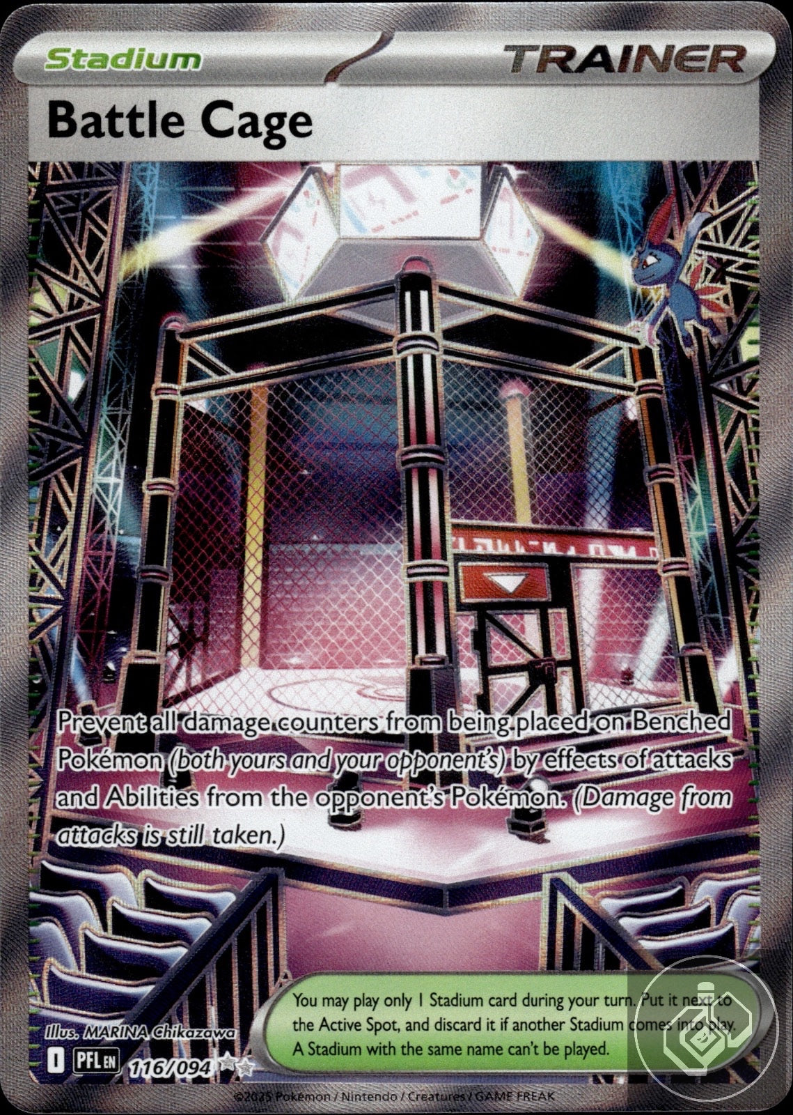 Battle Cage 116/094 Ultra Rare Phantasmal Flames Pokemon